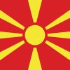 Bandiera della Macedonia del Nord