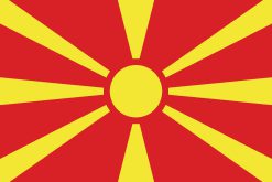 Bandiera della Macedonia del Nord