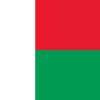Bandiera del Madagascar tricolore verde bianco rosso