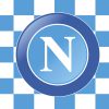 Bandiera Napoli Calcio Scacchi Bianco Celeste, emblema dei tifosi del SSC Napoli.