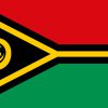 Bandiera di Vanuatu tricolore rosso, verde, nero e giallo
