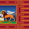 Bandiera della Regione Veneto, simbolo del Leone di San Marco e della tradizione storica della regione.