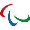 Bandiera del Comitato Paralimpico Internazionale, simbolo di inclusività e sport per persone con disabilità.