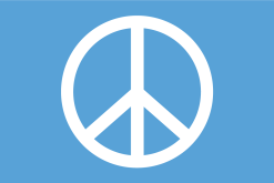 Bandiera della Pace con simbolo colorato