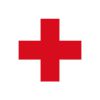 Bandiera della Croce Rossa, con una croce rossa su sfondo bianco