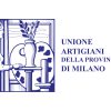 Bandiera dell'Unione Artigiani della Provincia di Milano, simbolo del sostegno e della promozione dell'artigianato locale.