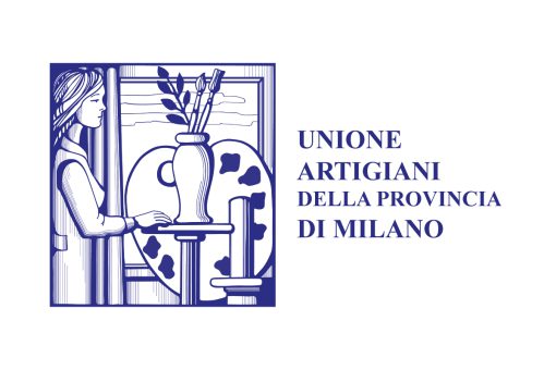 Bandiera dell'Unione Artigiani della Provincia di Milano, simbolo del sostegno e della promozione dell'artigianato locale.